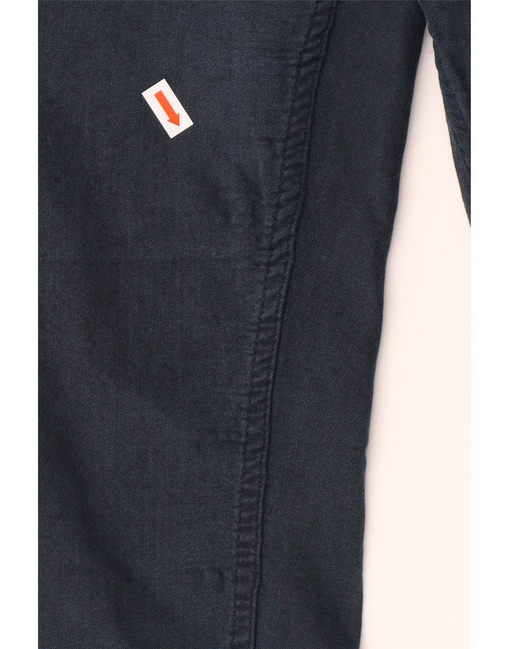 FET FACE Dame Skinny Jeans UK 10 Small W28 L28 Navy Blue