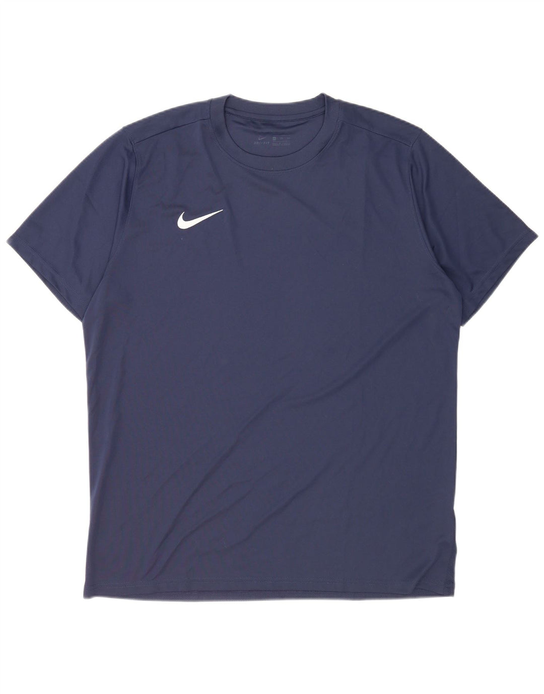 Nike herre Dri Fit T-shirt top 2XL marineblå polyester