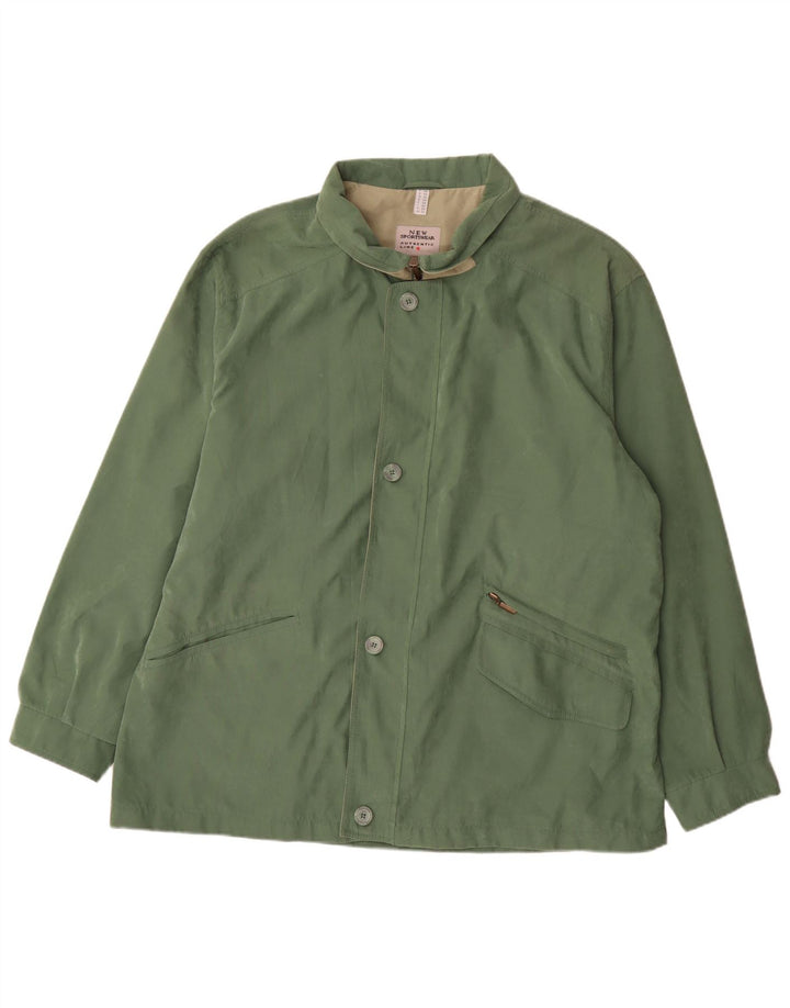 Vintage Herre Utility Jacket UK 50 5XL Grøn Polyester