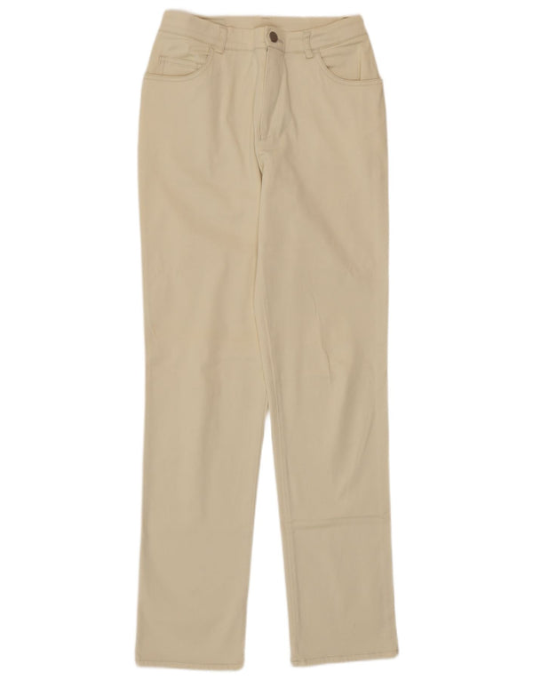 Belfe Dame tilspidsede Casual Bukser UK 8 Small W26 L31 Beige Bomuld