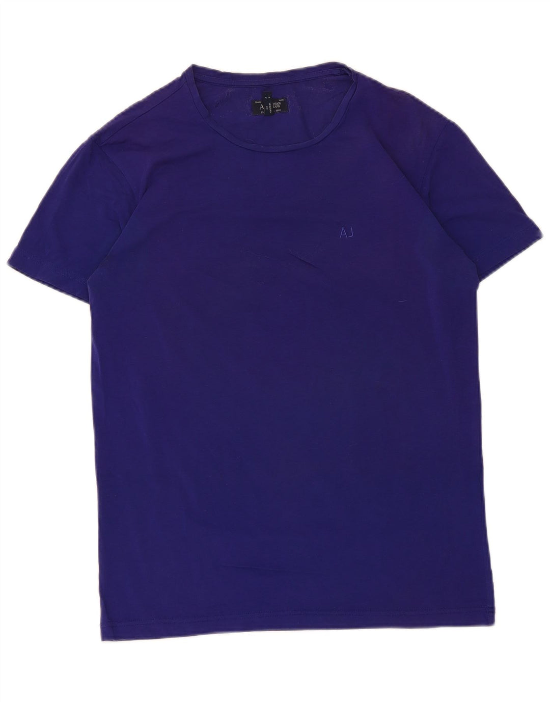 Armani Jeans Herre T-shirt Top Lille Lilla Bomuld