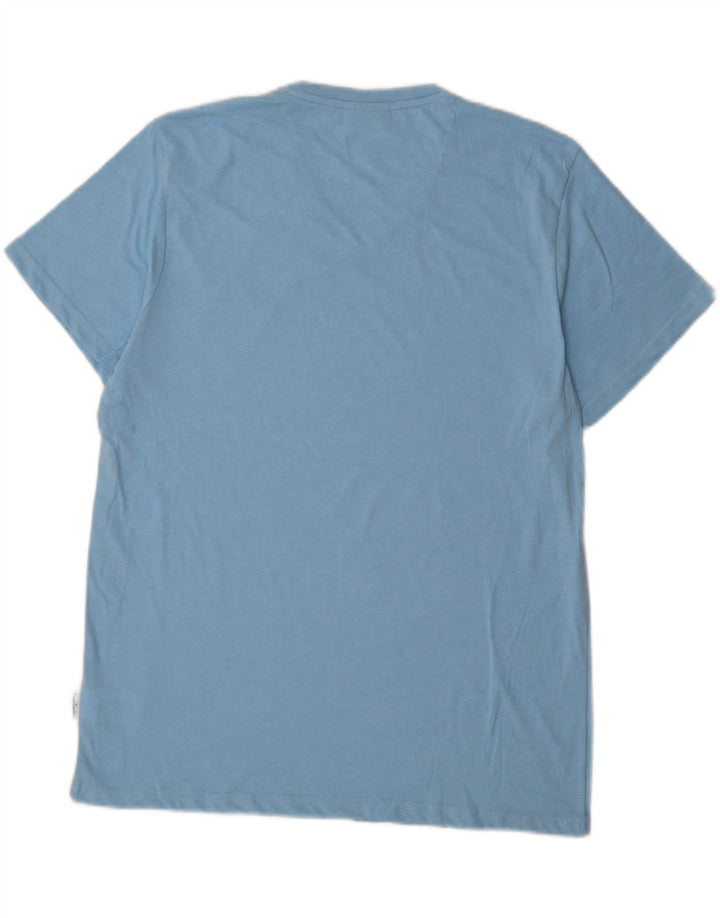 Pierre Cardin Herre T-Shirt Top 2XL Blå Polyester