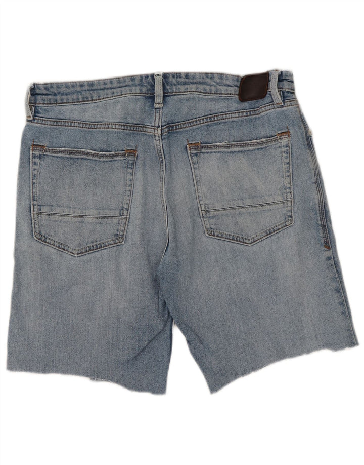 Marks & Spencer Herre Denim Shorts W34 Large Blue Cotton