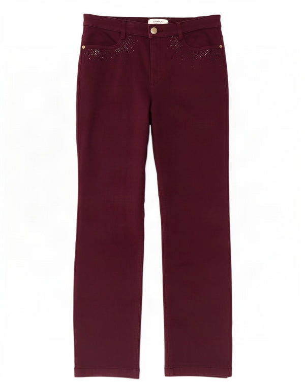 Marks & Spencer Lige fritidsbukser til kvinder UK 12 Medium W30 L28 Lilla