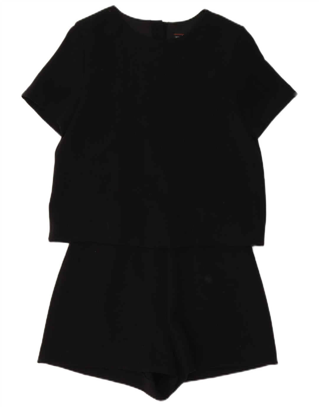 Zara Dame Playsuit UK 12 Medium Black Polyester