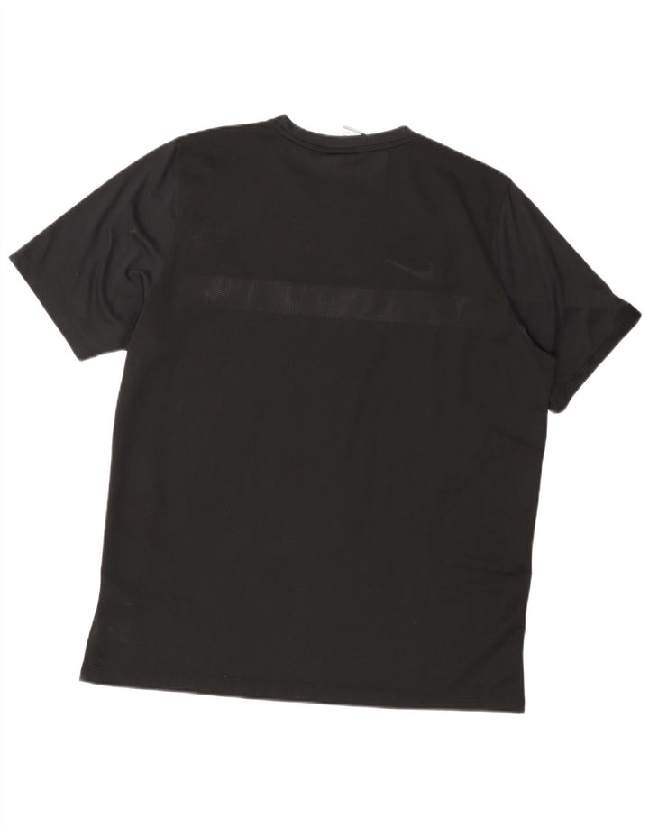 Nike Herre Dri Fit T-Shirt Top 2XL Sort Colourblock Polyester