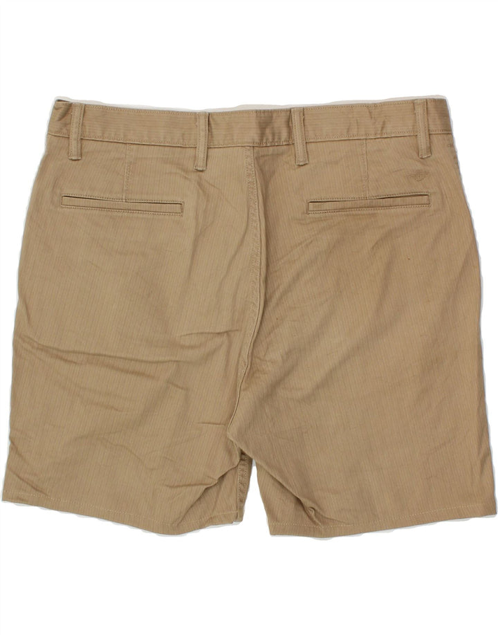 DOCKERS Mens Chino Shorts W36 Large Beige Pinstripe Vintage Dockers and Second-Hand Dockers from Messina Hembry 