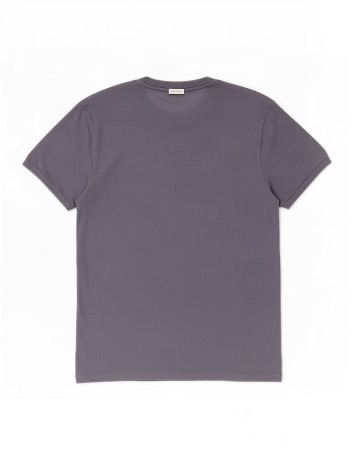 Zara Herre T-Shirt Top Medium Blue Viscose