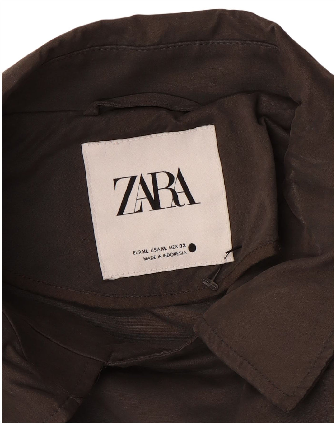 Zara Oversized Trench Coat til kvinder DK 18 XL Grå