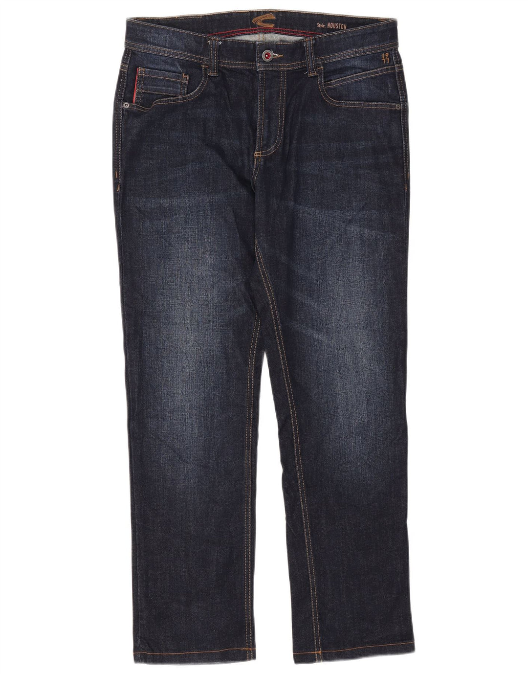 Camel Active Dame Houston Straight Jeans W32 L28 Navy Blue