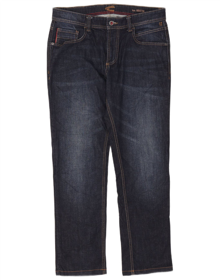 Camel Active Dame Houston Straight Jeans W32 L28 Navy Blue