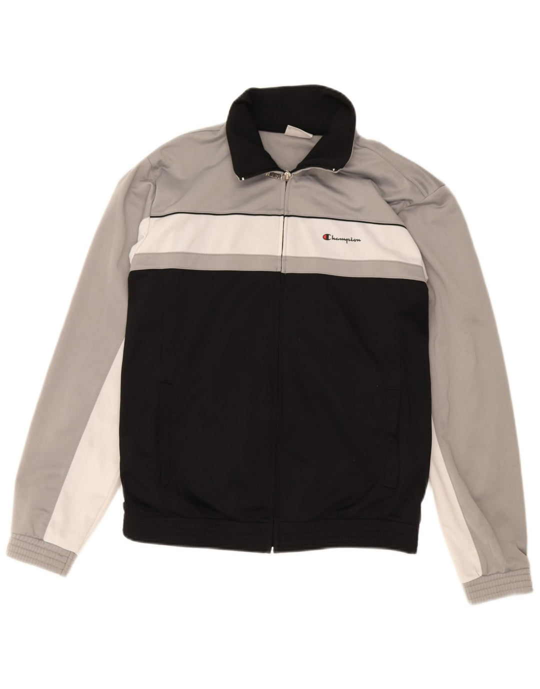 Champion Træningsdragt til mænd Topjakke Stor Sort Colourblock Polyester