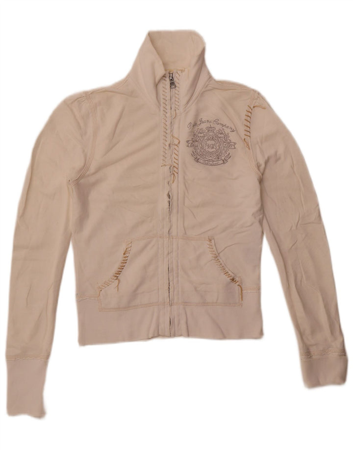 Polo Ralph Lauren Dame grafisk træningsdragt Top Jacket UK 10 Small White