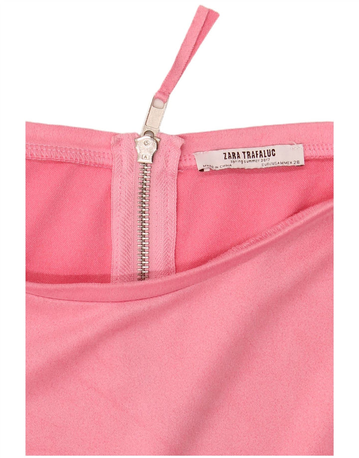 Zara Womens Shift Dress UK 14 Medium Pink