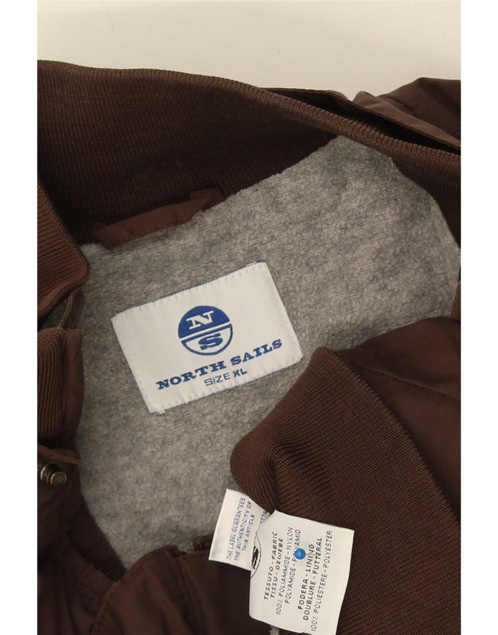 North Sails Herre Bomber Jacket UK 42 XL Brun Polyamid