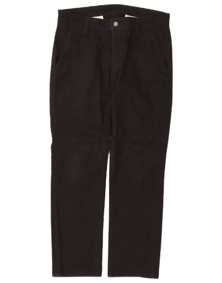 Levi's Straight Chino-bukser til mænd W33 L28 Sort bomuld