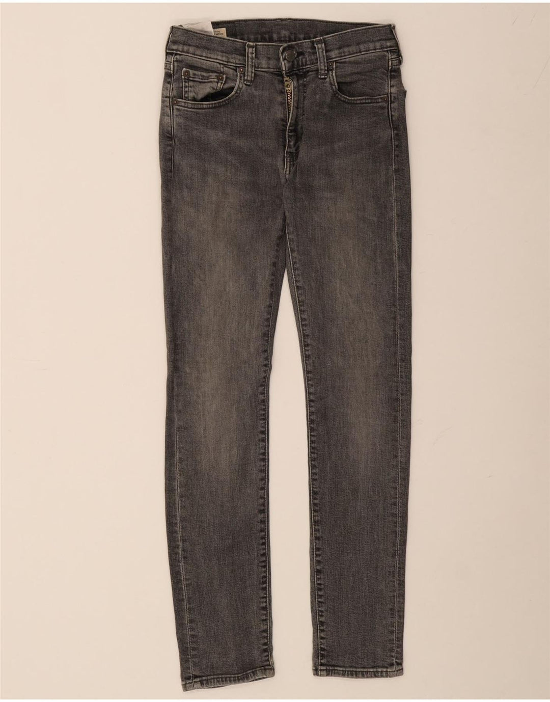LEVI'S Mens Skinny Jeans W30 L32 Grey Cotton
