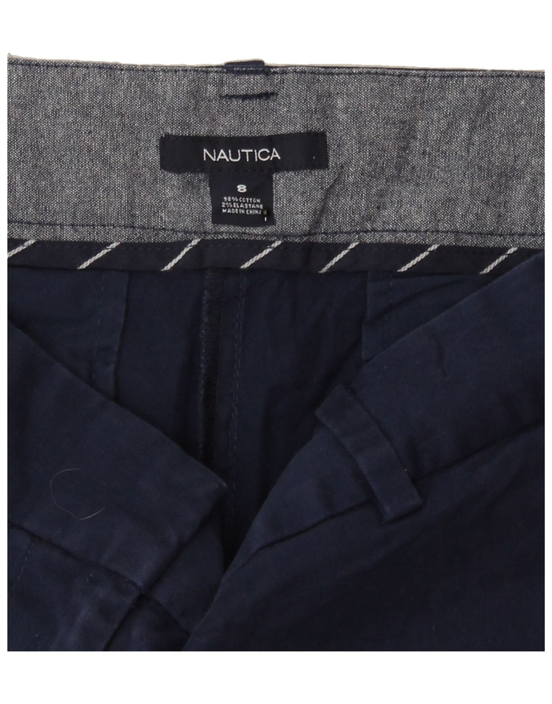 NAUTICA Womens Chino Shorts US 8 Medium W30 Navy Blue Cotton Vintage Nautica and Second-Hand Nautica from Messina Hembry 
