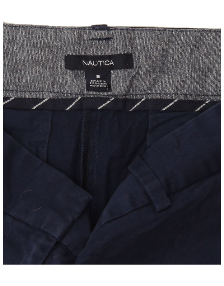NAUTICA Womens Chino Shorts US 8 Medium W30 Navy Blue Cotton Vintage Nautica and Second-Hand Nautica from Messina Hembry 