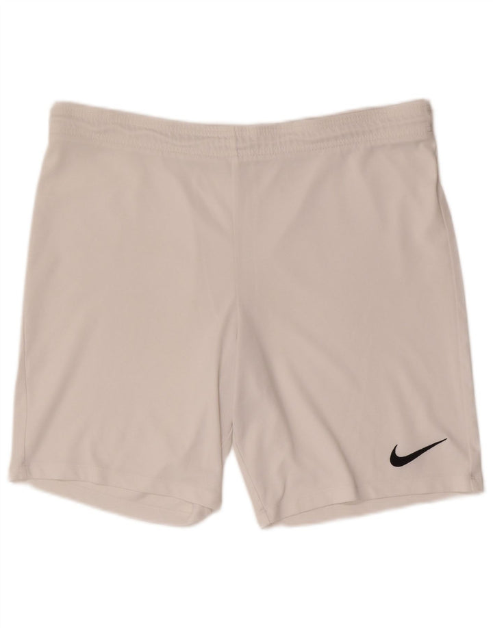 Nike Herre Dri Fit sportsshorts store hvide