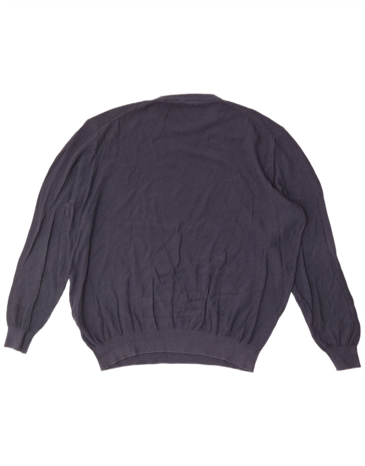 Harmont & Blaine mænds rund hals sweater 3XL marineblå