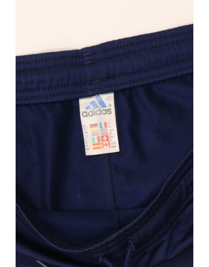 ADIDAS Mens Sport Shorts Large  Navy Blue Polyester Vintage Adidas and Second-Hand Adidas from Messina Hembry 