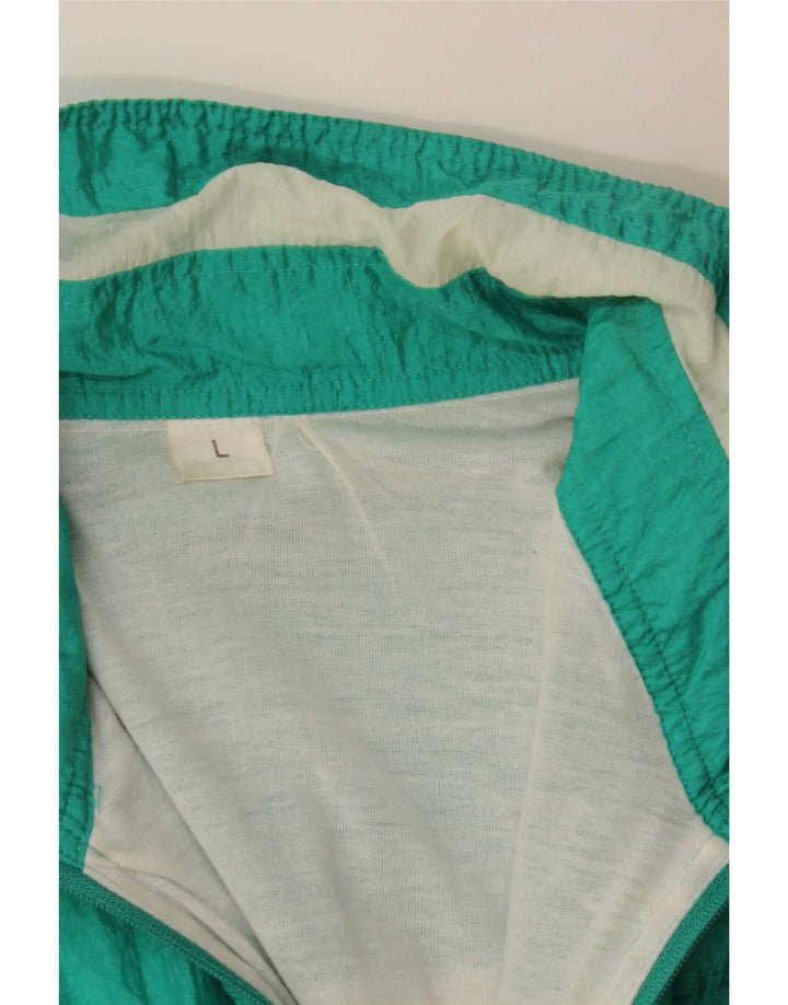 Vintage Herre Loose Fit træningsdragt Topjakke Stor Grøn