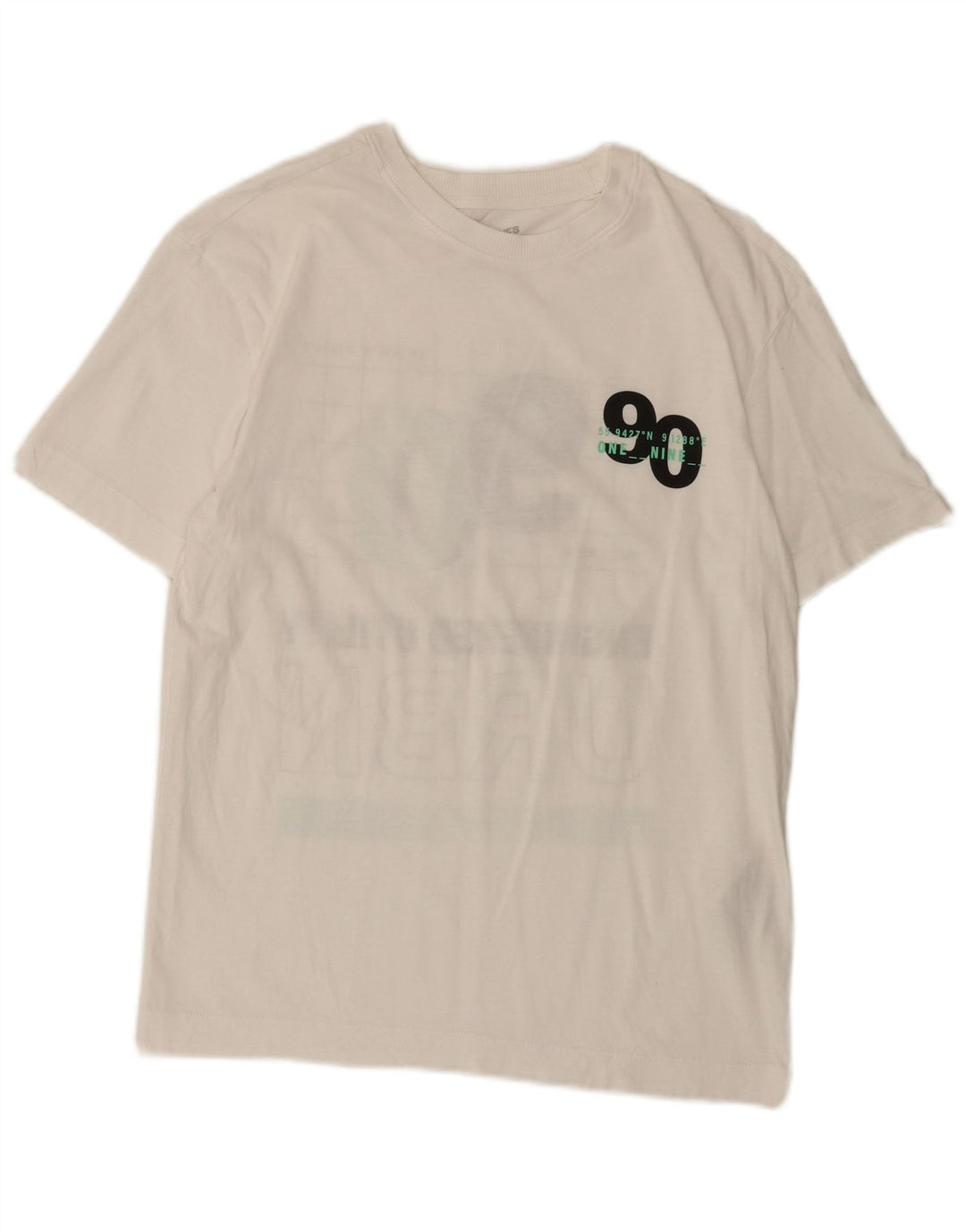 Jack & Jones Herre grafisk T-shirt Top Lille hvid bomuld