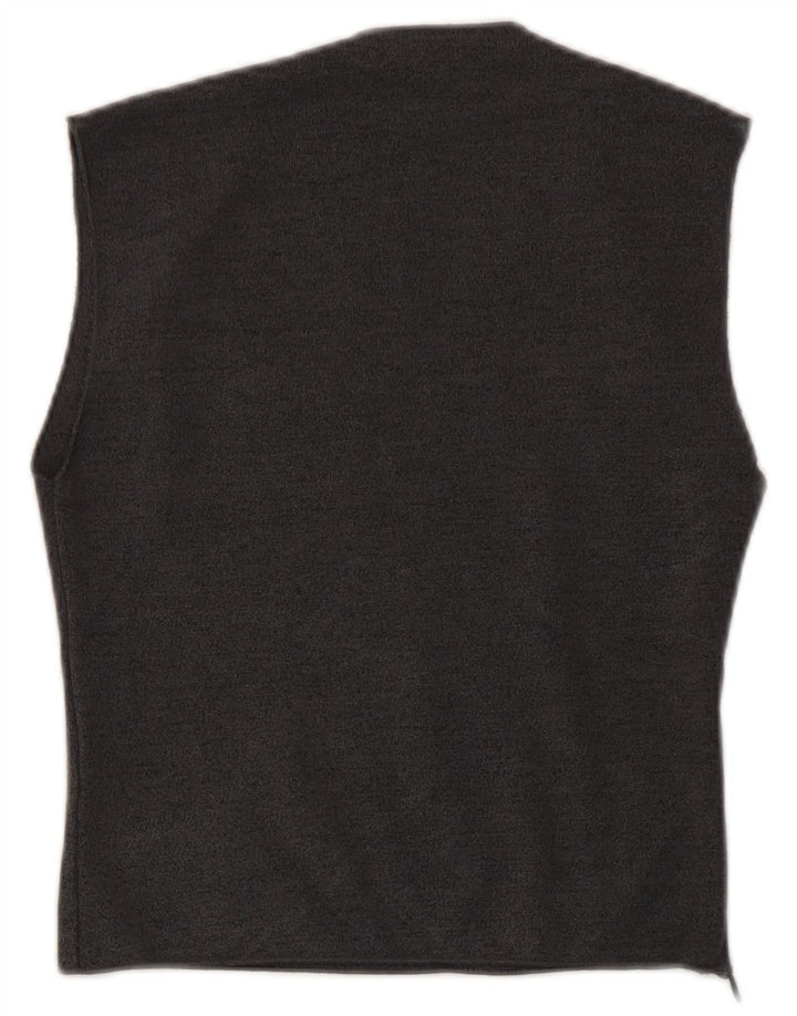 Zara Womens Crop Vest Top UK 12 Medium Grå