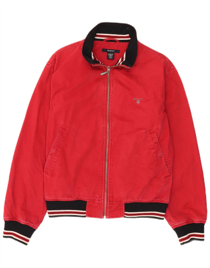 Gant Bomber Jacket UK 36 Small Red Colourblock Bomuld
