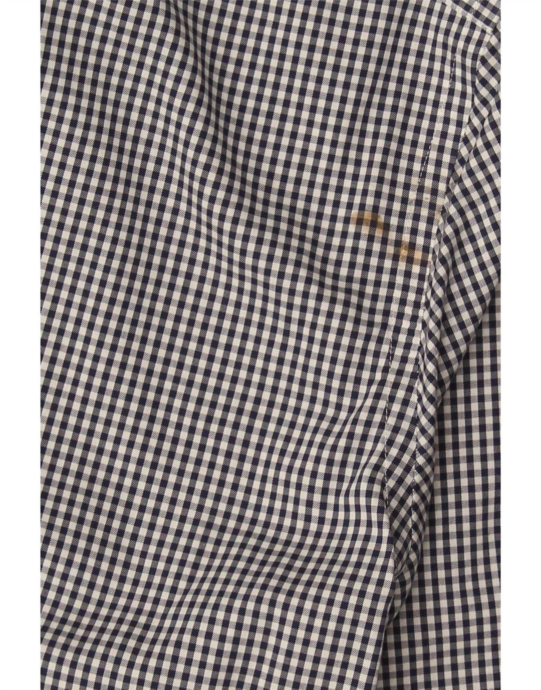 Tommy Hilfiger Herre Slim Fit skjorte størrelse 15 Medium Navy Blue Gingham
