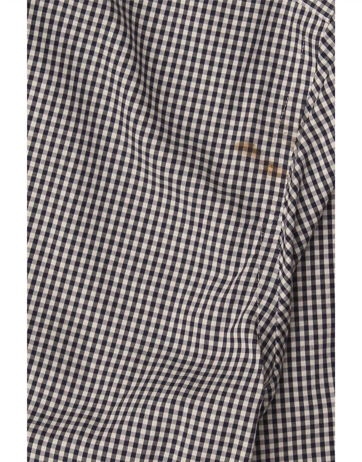 Tommy Hilfiger Herre Slim Fit skjorte størrelse 15 Medium Navy Blue Gingham
