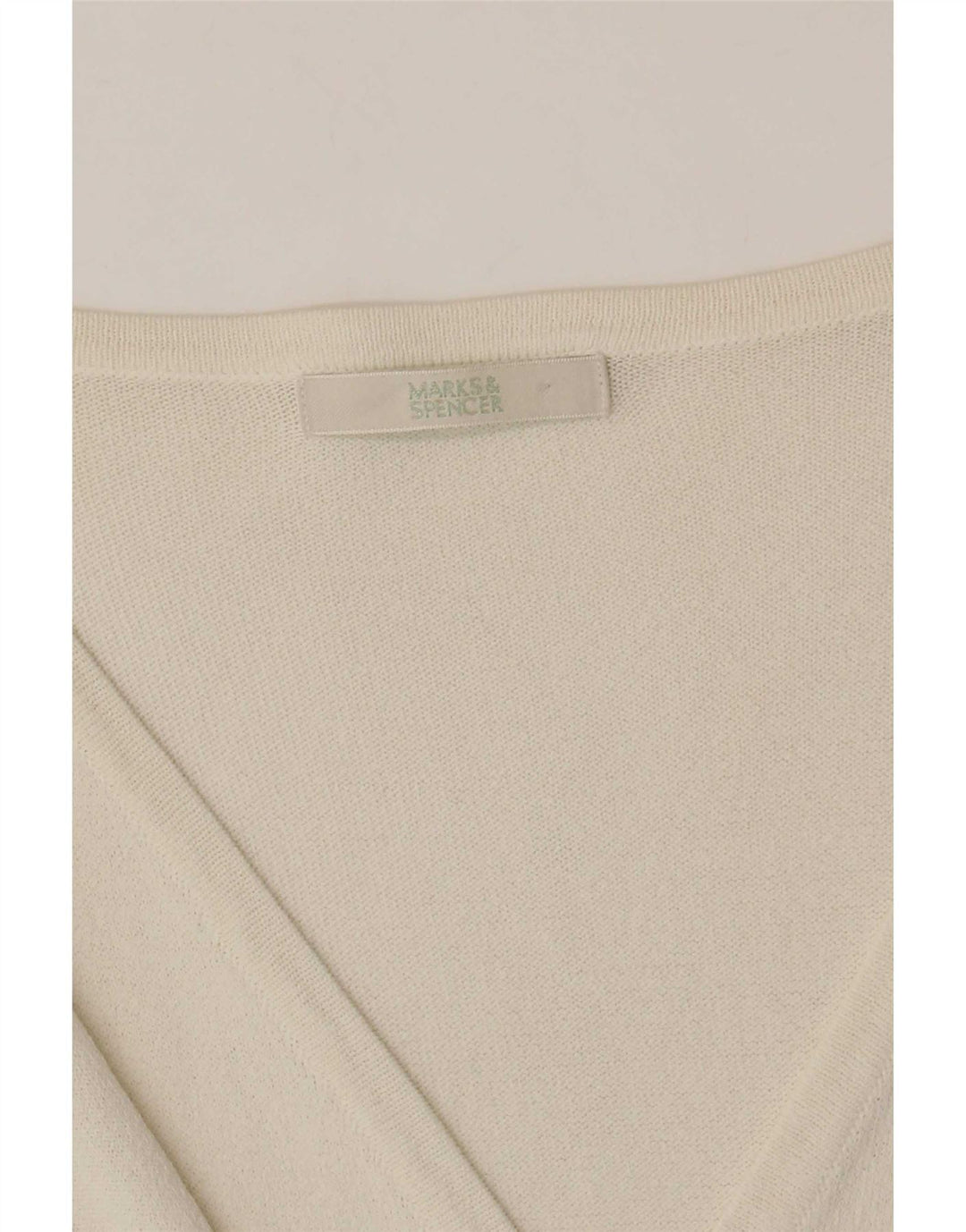 Marks & Spencer Dame Cardigan Sweater UK 10 Small Off White