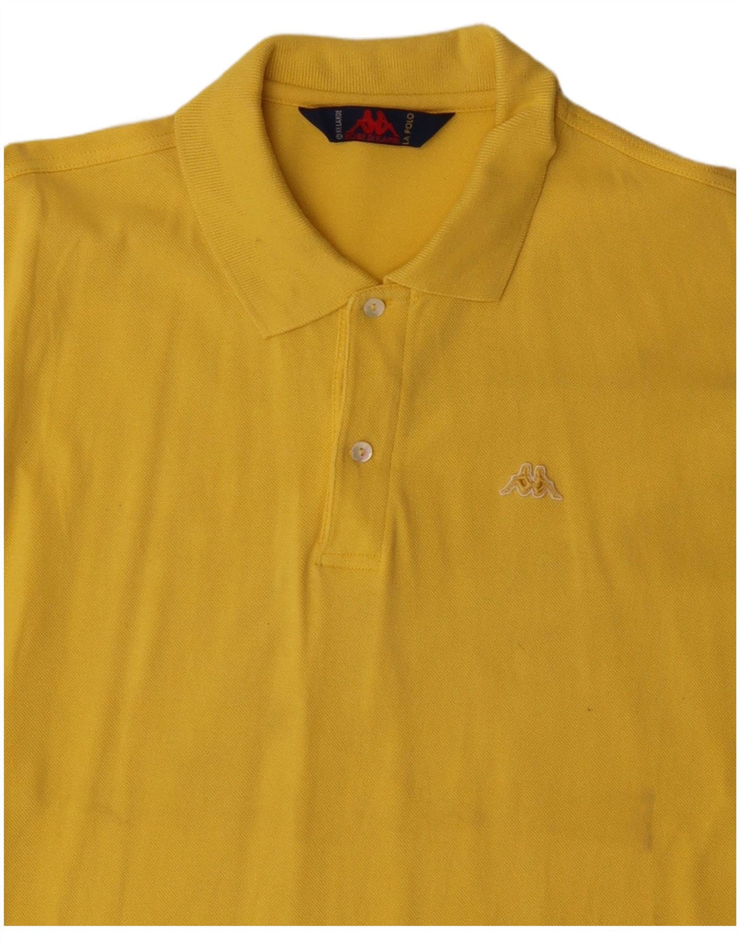 KAPPA herre poloshirt 2XL gul bomuld