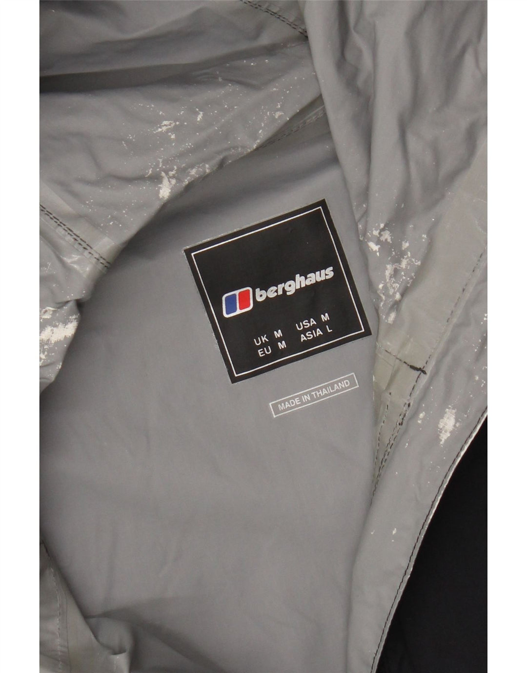 Berghaus Herre Hooded Windbreaker Jacket UK 38 Medium Sort Polyamid