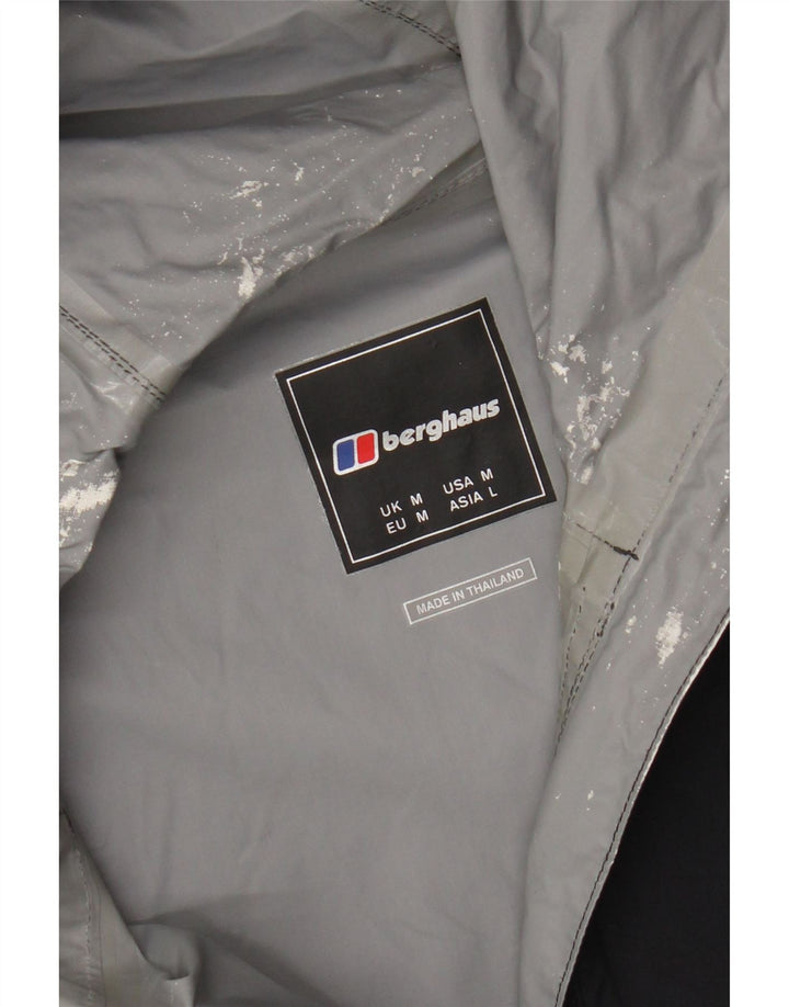 Berghaus Herre Hooded Windbreaker Jacket UK 38 Medium Sort Polyamid