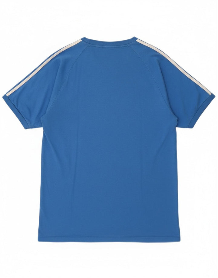 Adidas T-shirt top mellemblå bomuld til mænd