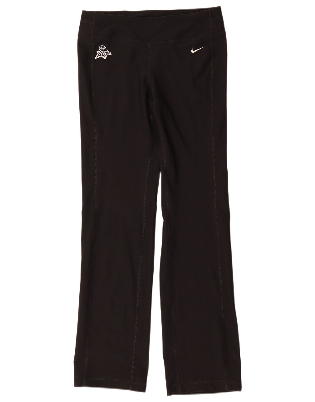 Nike Dame Dri Fit træningsdragt Bukser UK 10 Small Black Polyester