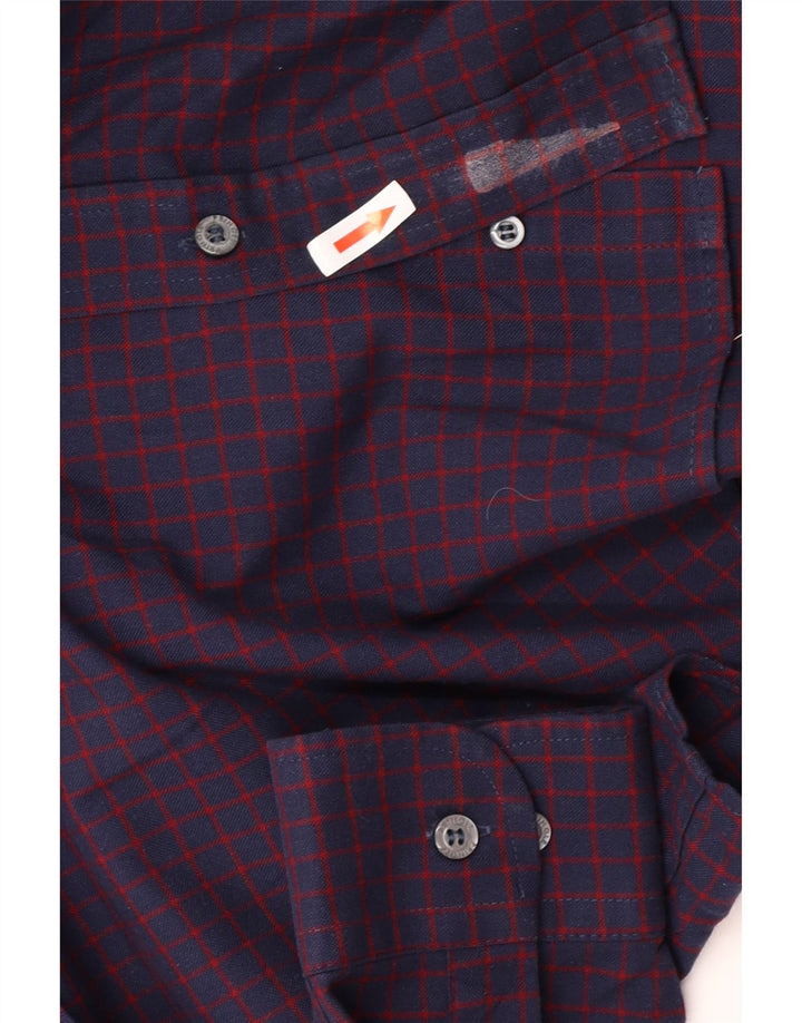 Pringle herreskjorte lille lilla Gingham polyester