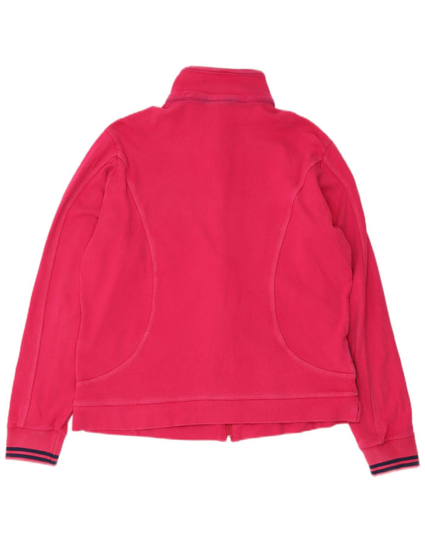 Champion Womens Tracksuit Top Jacket UK 18 XL Pink Cotton