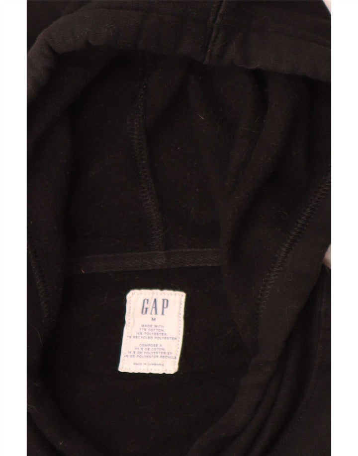 Gap Herre grafisk hættetrøje Jumper Medium Sort Bomuld