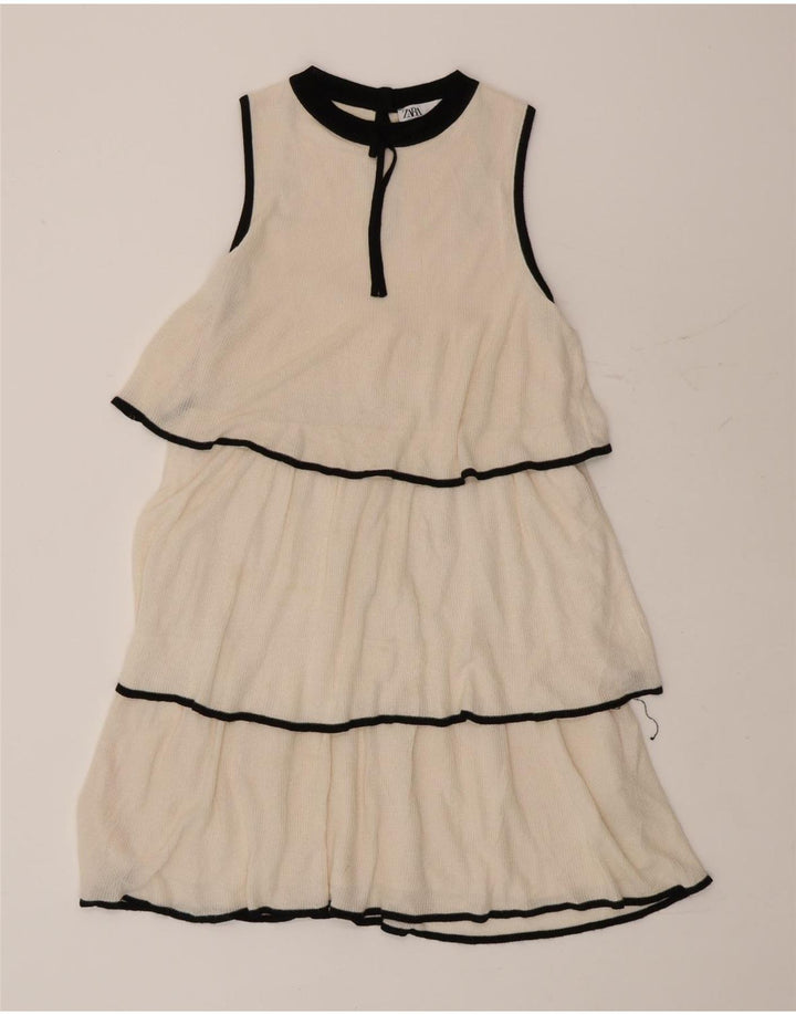 Zara Damekjole UK 10 Small White Viscose
