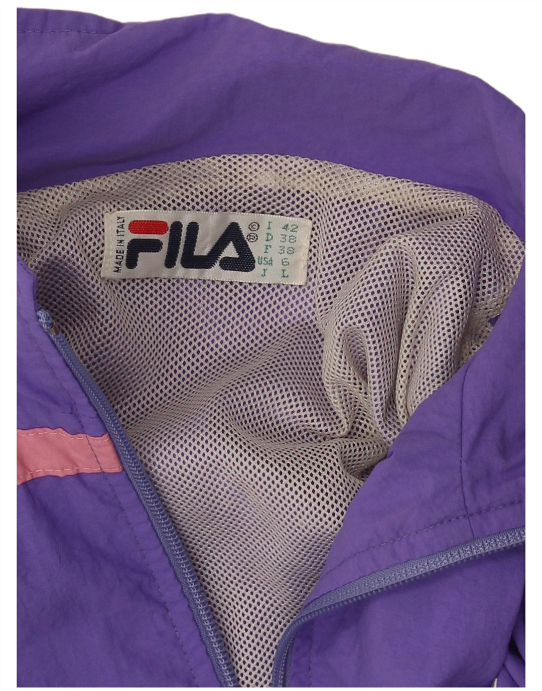 Fila Graphic Full Tracksuit til kvinder IT 42 Medium Purple Colourblock