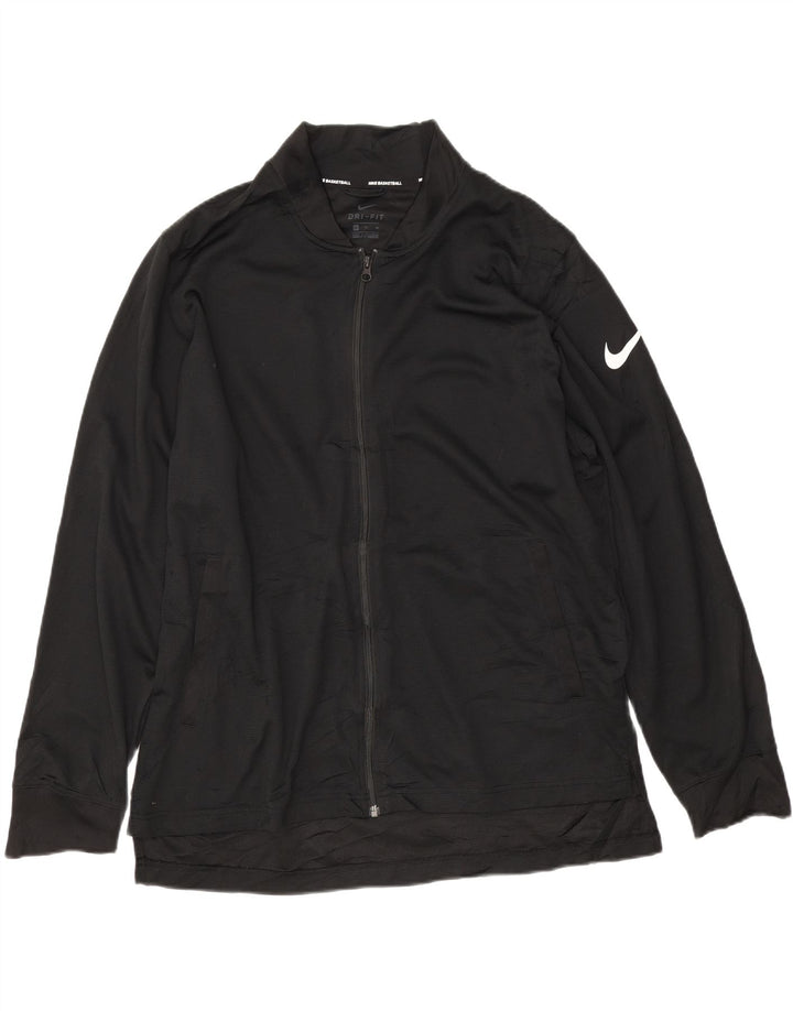 Nike herre Dri Fit træningsdragt topjakke XL sort polyester