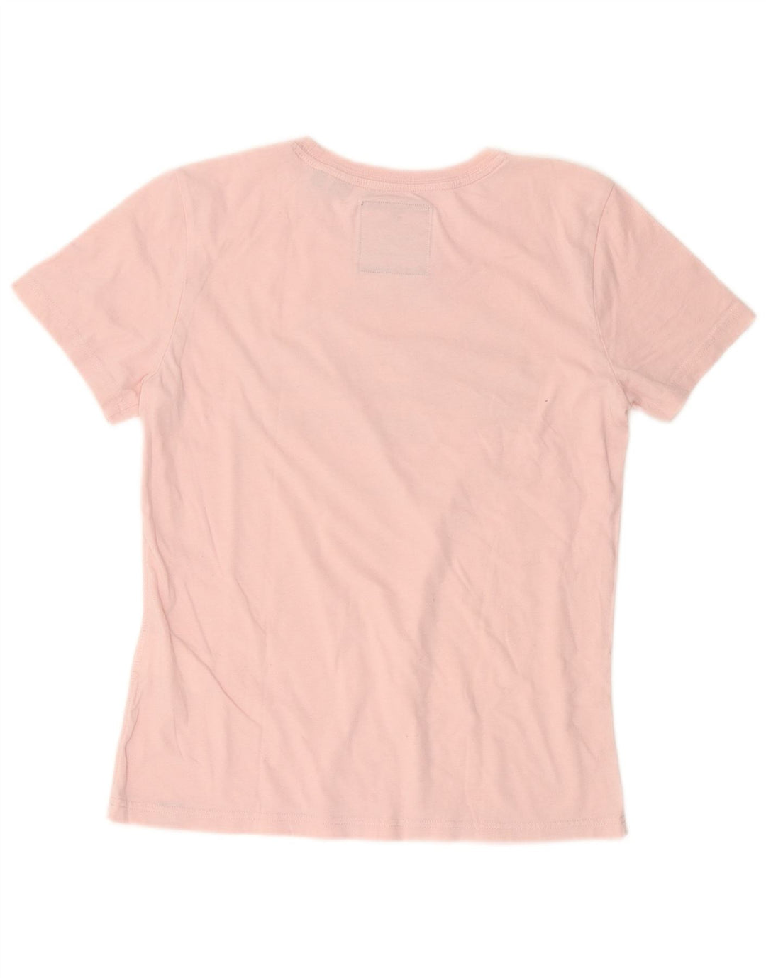 SUPERDRY Dame Grafisk T-Shirt Top UK 10 Lille Pink Bomuld