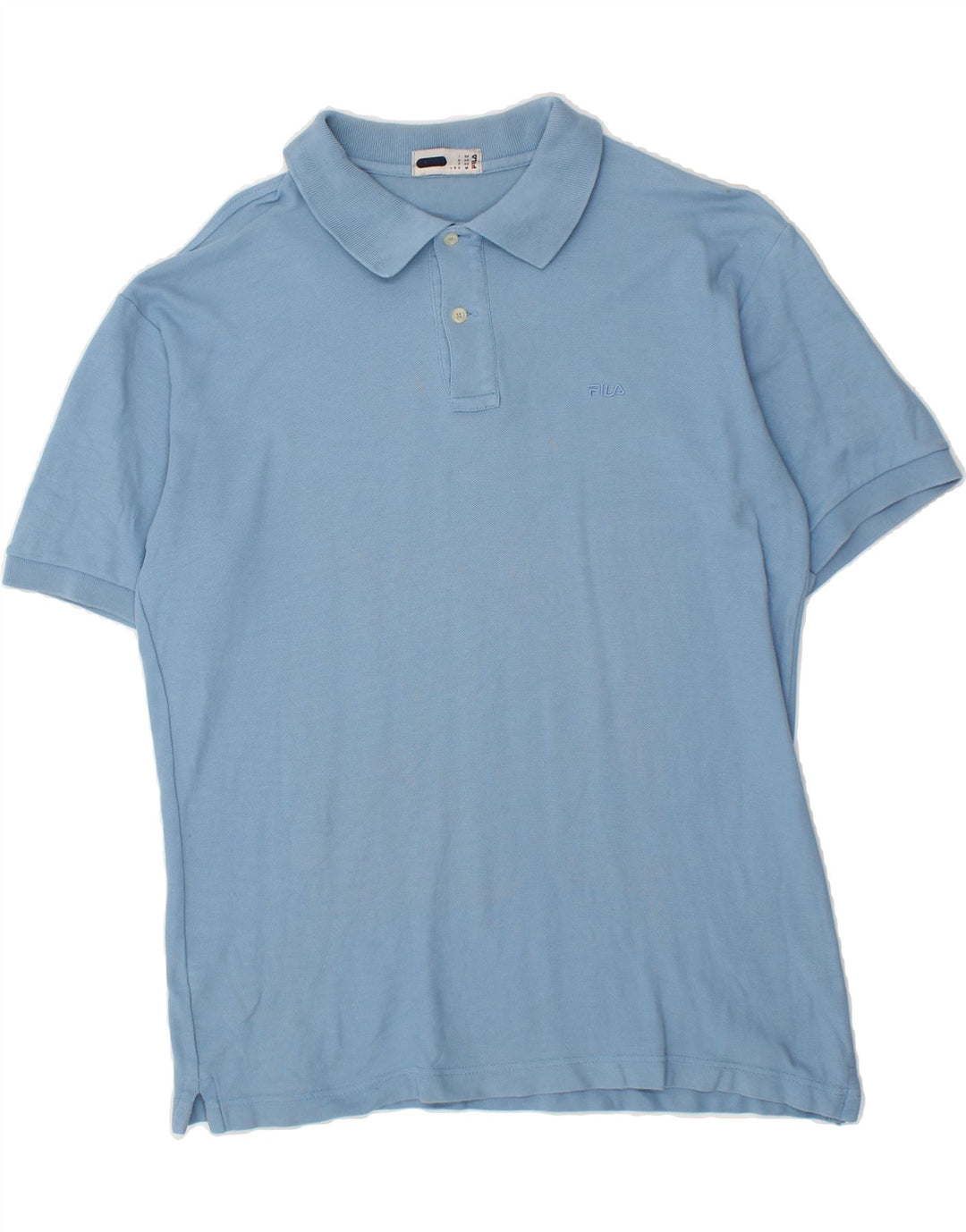FILA Mens Polo Shirt Medium Blue Vintage Fila and Second-Hand Fila from Messina Hembry 
