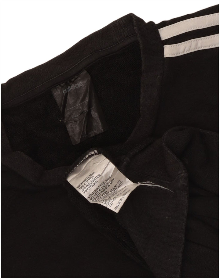 Adidas Sweatshirt-trøje til mænd, lille sort bomuld