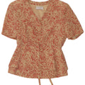 MARCO TESTA Dame 3-knaps blazerjakke IT 42 Medium Beige Animal Print