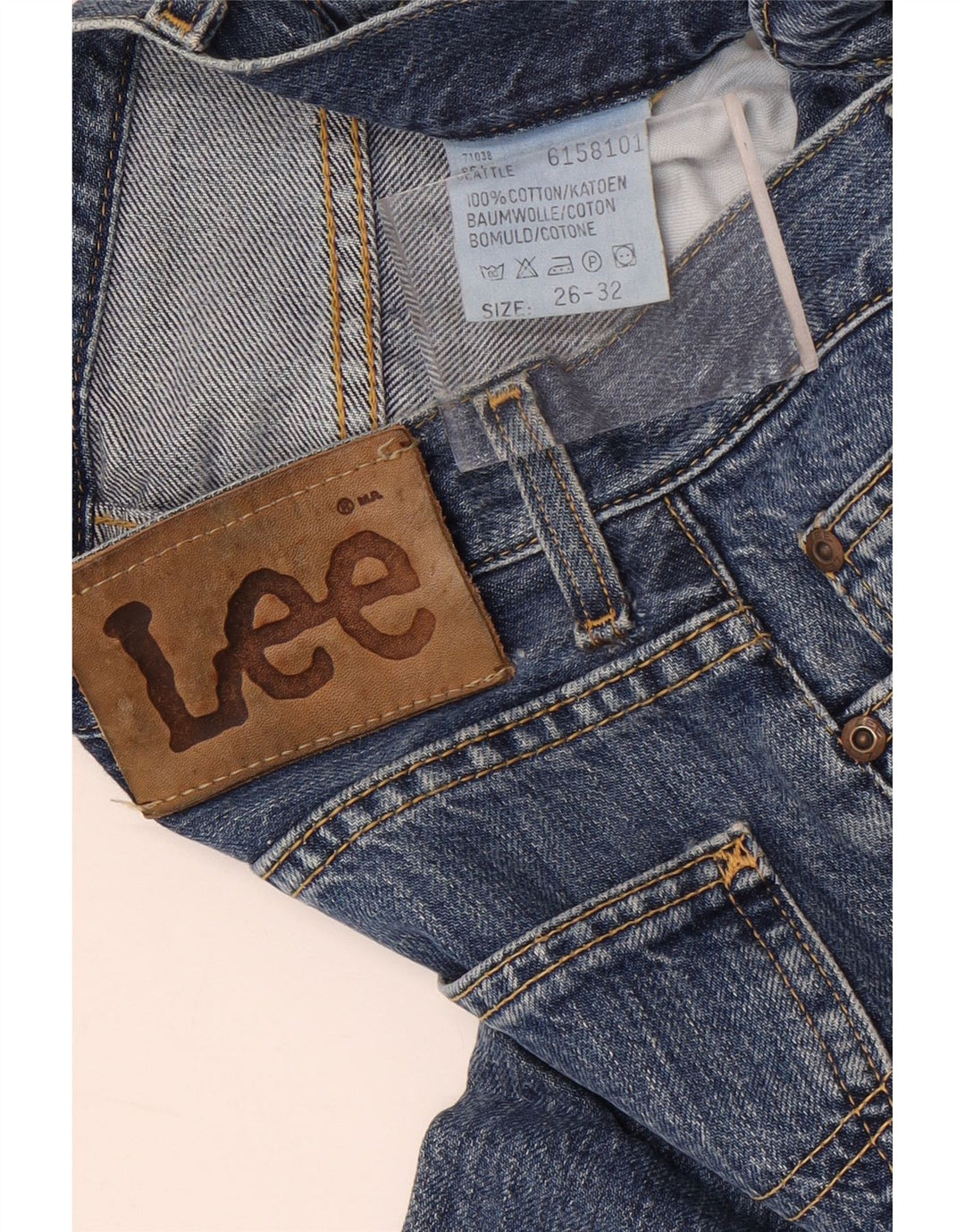 Lee Lige jeans til kvinder W26 L32 blå bomuld