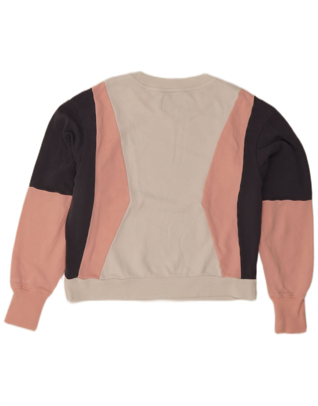 Calvin Klein Jeans Dame Sweatshirt Jumper UK 10 Small Multicolor